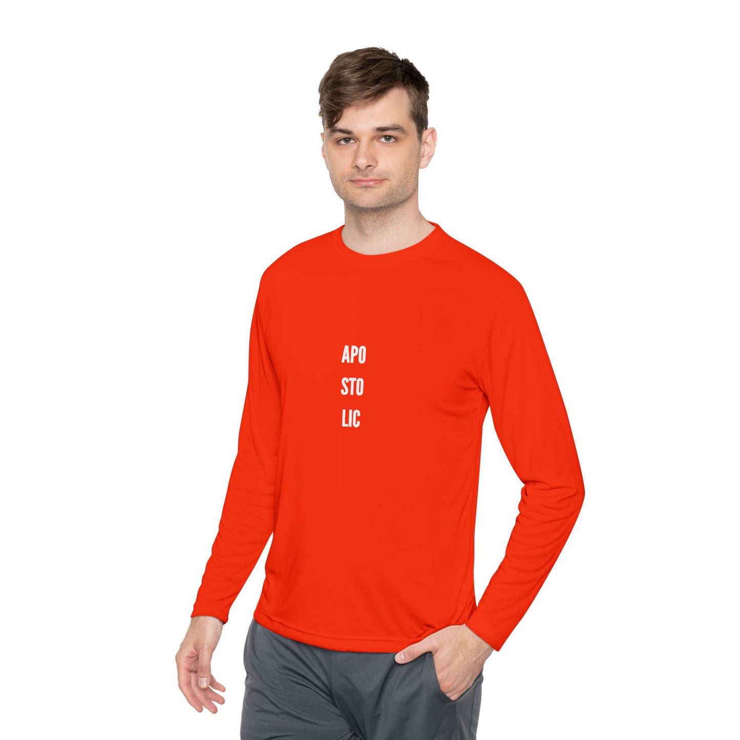 Unisex Lightweight Long Sleeve Tee with Trendy Text, Casual Top, Everyday Wear, Gift for Friends, Perfect for Layering
