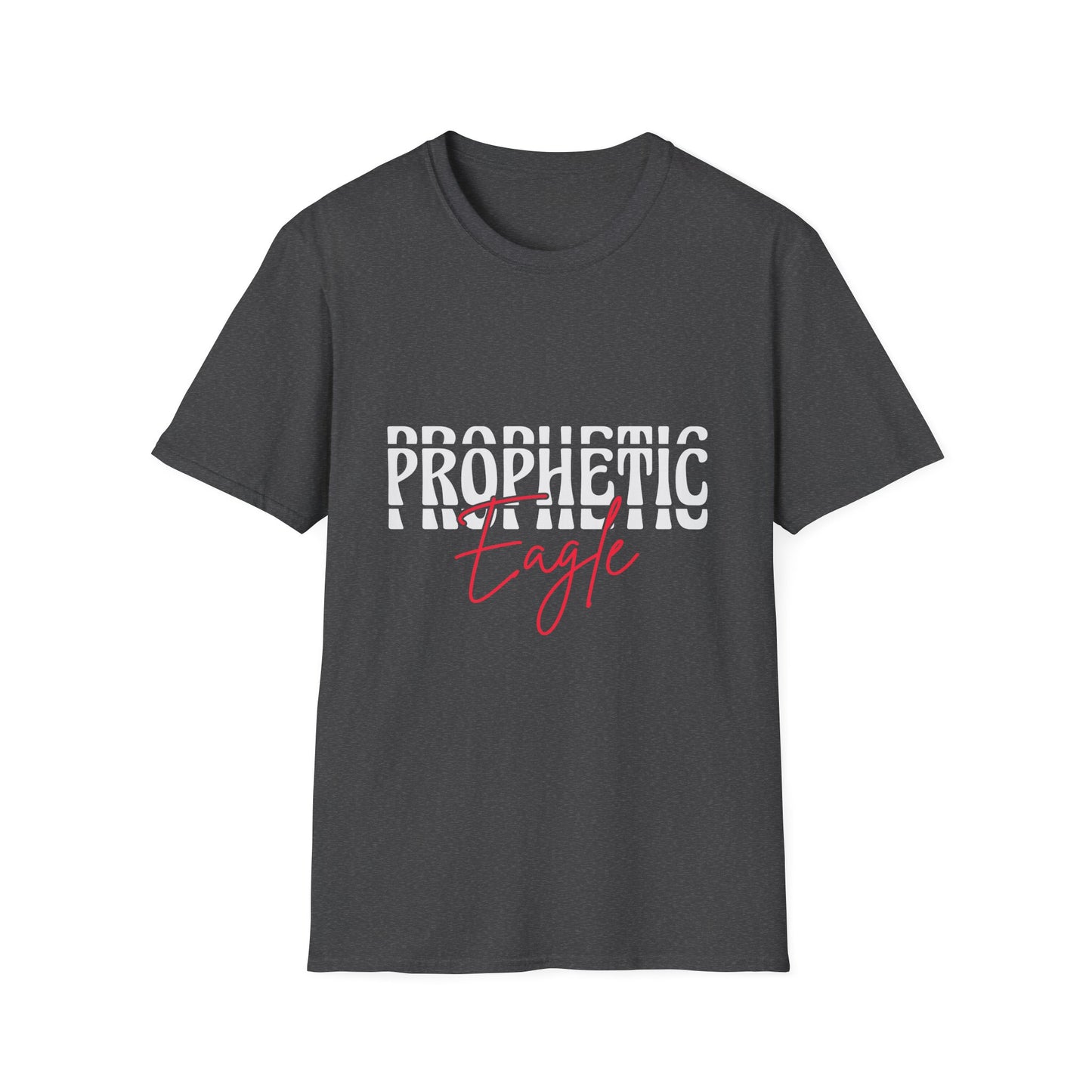 Prophetic Eagle Unisex Softstyle T-Shirt, Inspirational Tee, Spiritual Apparel, Gift for Faith-Based Celebrations, Cozy Casual Wear