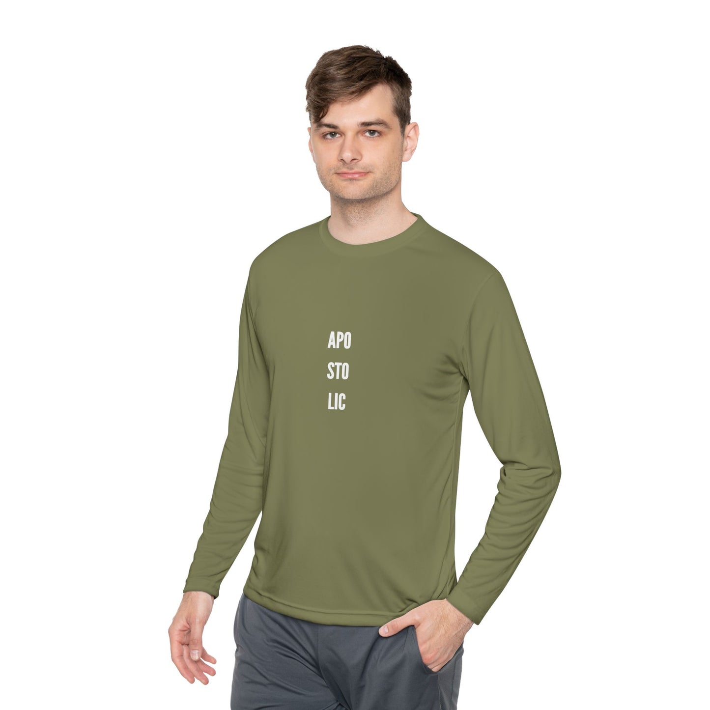 Unisex Lightweight Long Sleeve Tee with Trendy Text, Casual Top, Everyday Wear, Gift for Friends, Perfect for Layering