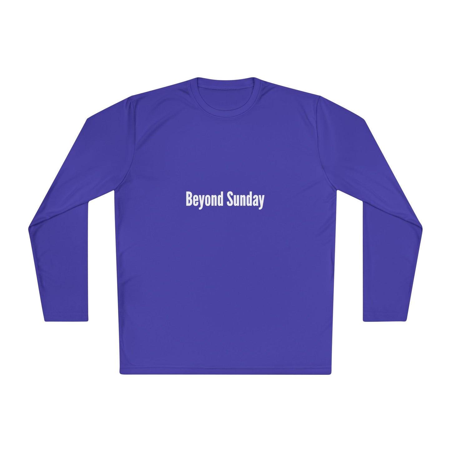 Unisex Long Sleeve Tee - Beyond Sunday, Lightweight Casual Top, Perfect for Fall, Church Gatherings, Everyday Comfort