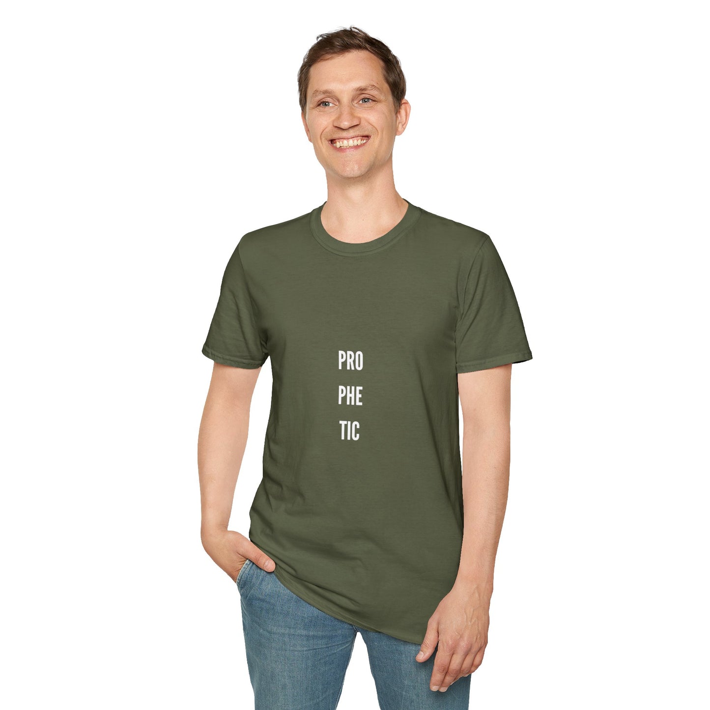 Unisex Graphic Tee - 'PROPHETIC', Softstyle T-shirt for Trendsetters, Gift for Birthdays, Casual Wear, Spiritual Apparel