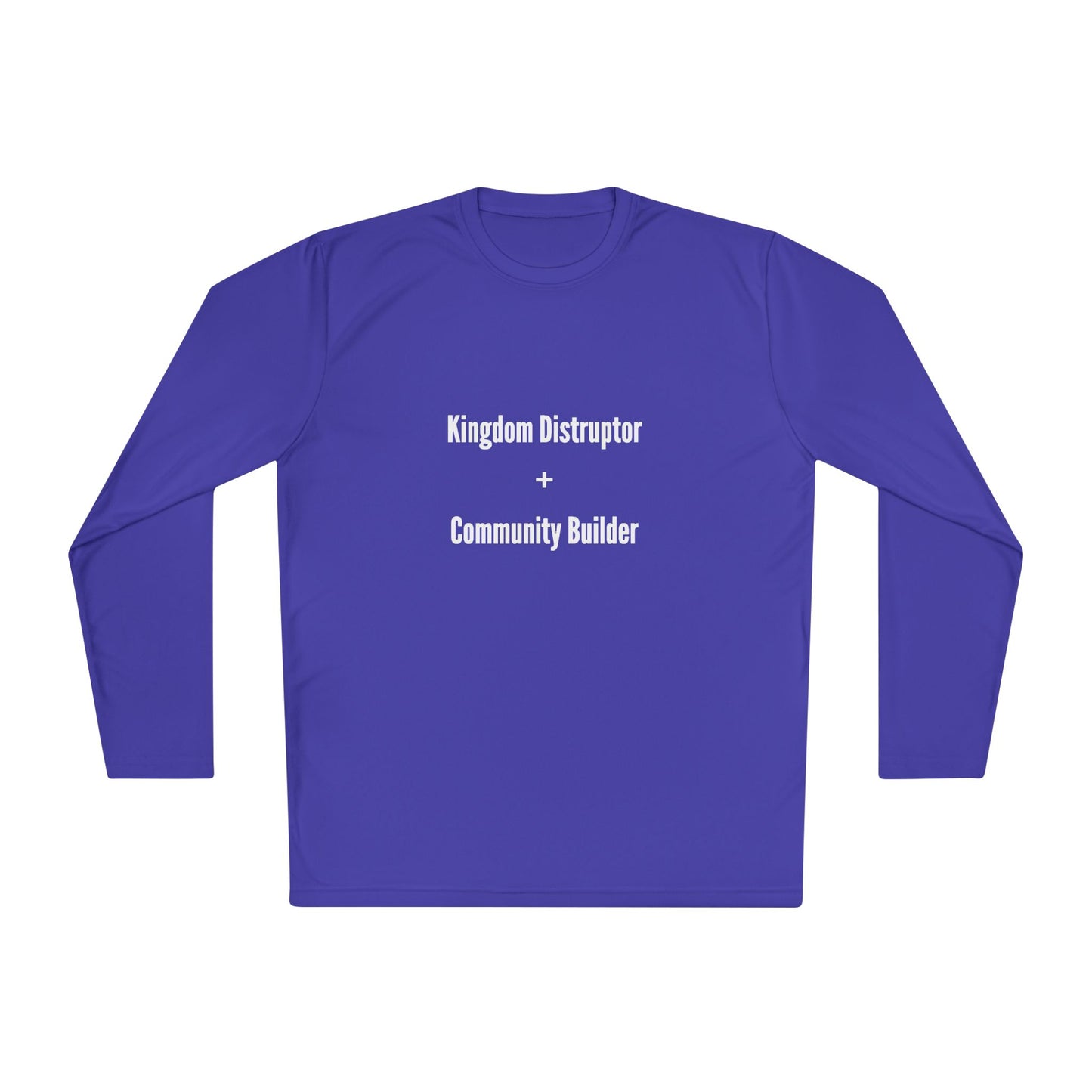 Kingdom Disruptor - Unisex Lightweight Long Sleeve Tee - Perfect for Casual Outings, Gift for Holidays, Outdoor Activities, Everyday Comfort, Layering Essential