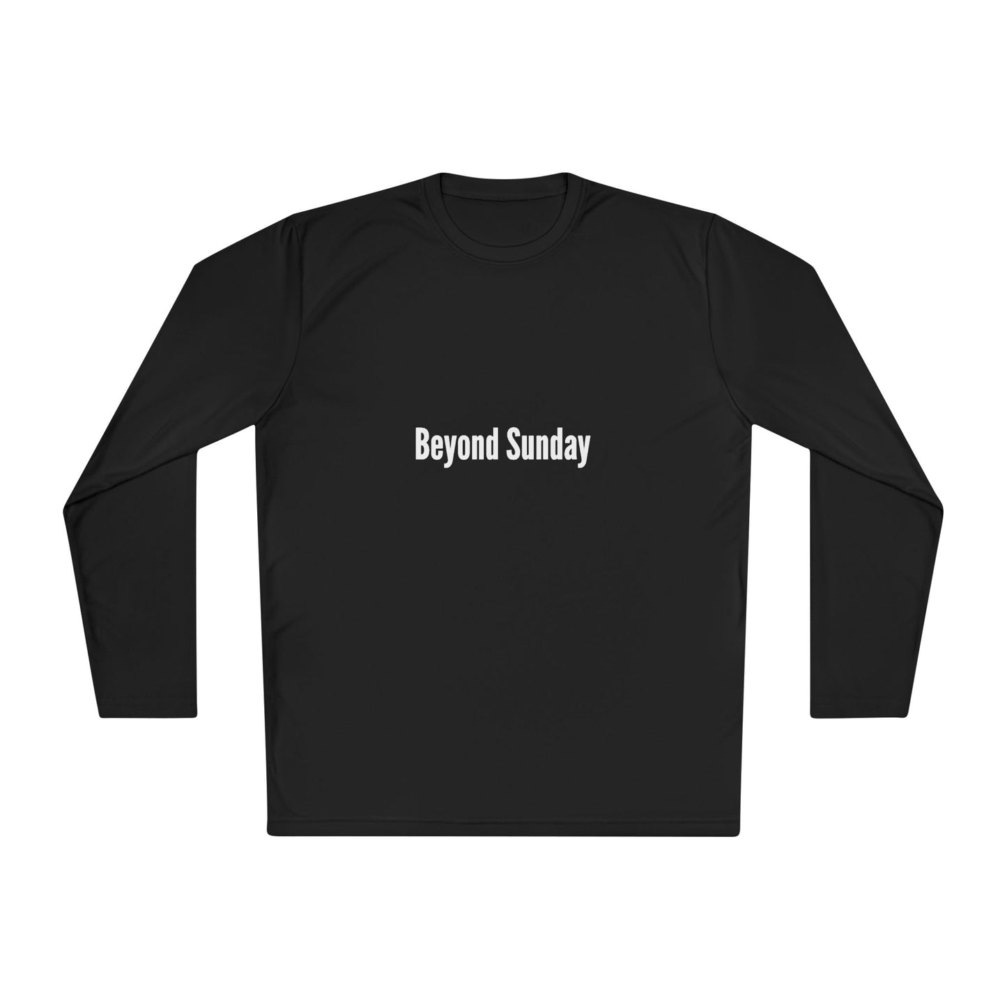 Unisex Long Sleeve Tee - Beyond Sunday, Lightweight Casual Top, Perfect for Fall, Church Gatherings, Everyday Comfort