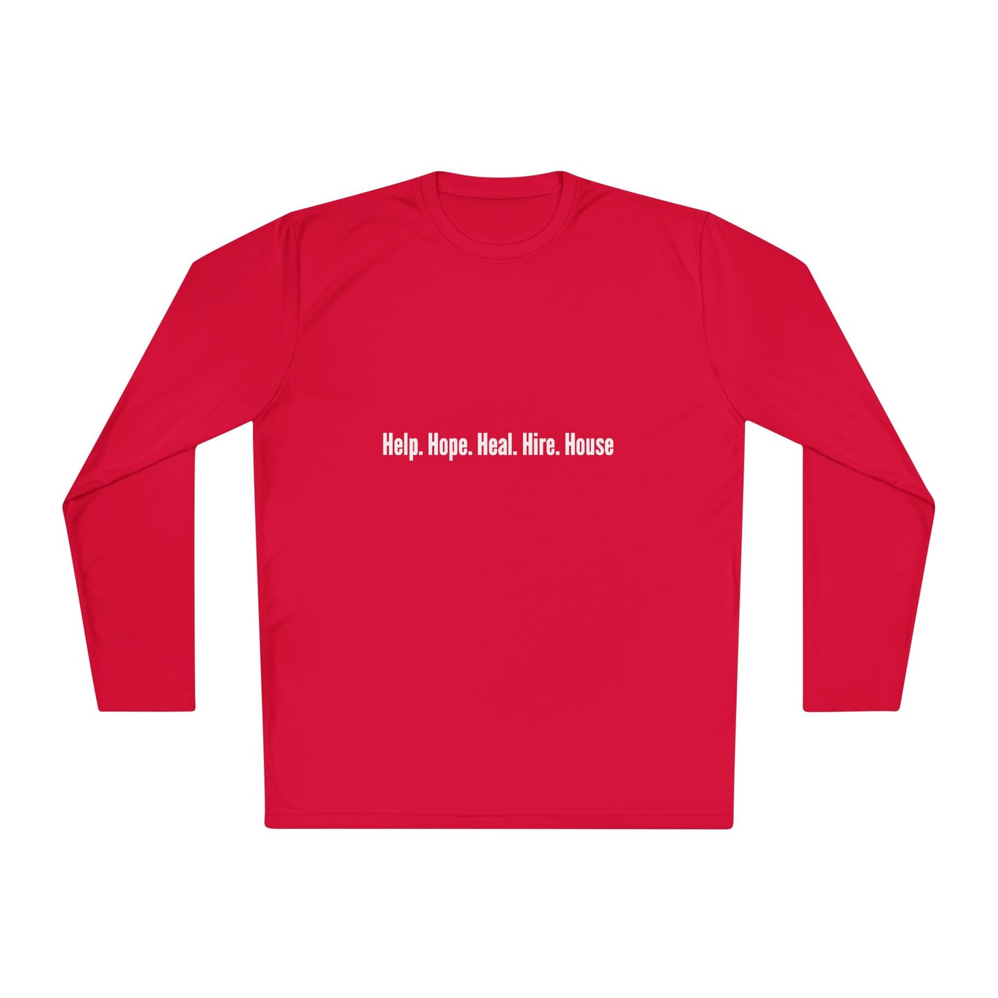 Unisex Lightweight Long Sleeve Tee - Help, Hope, Heal, Wear, Inspirational Gift for Wellness, Casual Wear, Motivational Apparel