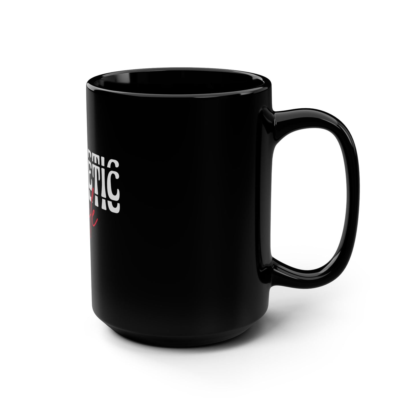 Prophetic Eagle Black Mug, Spiritual Coffee Cup, Inspirational Gift for Dreamers, Motivational Tea Mug, Unique Home Decor