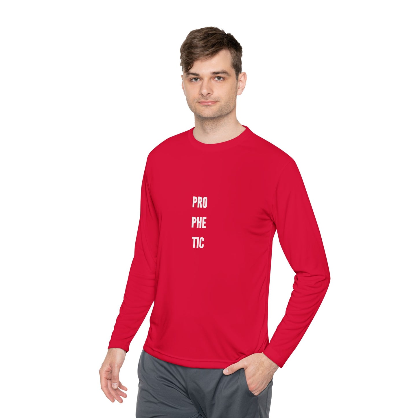 Prophetic- Unisex Lightweight Long Sleeve Tee - Protective Vibes, Casual Wear, Gift for Him & Her, Perfect for Every Season, Eco-friendly Fashion