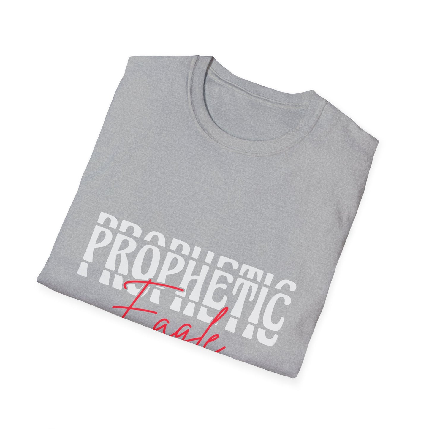 Prophetic Eagle Unisex Softstyle T-Shirt, Inspirational Tee, Spiritual Apparel, Gift for Faith-Based Celebrations, Cozy Casual Wear