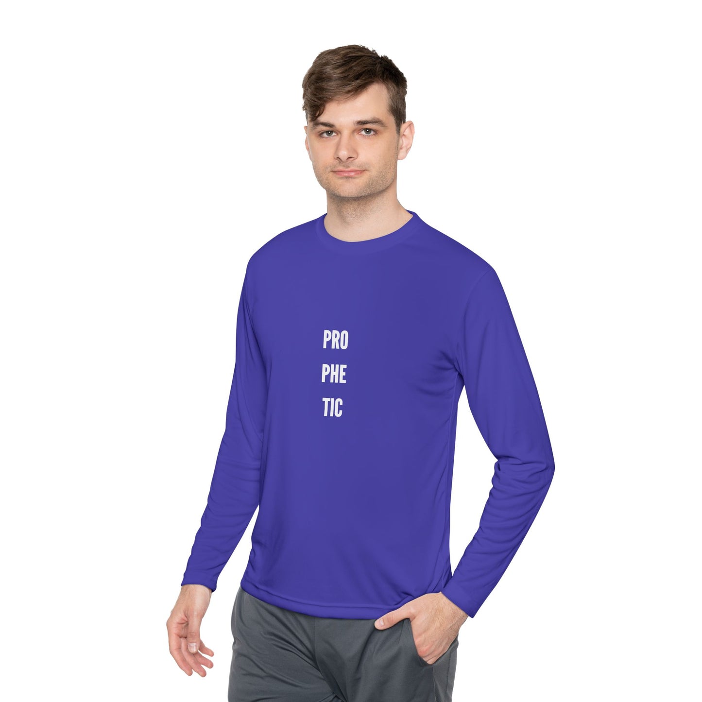 Prophetic- Unisex Lightweight Long Sleeve Tee - Protective Vibes, Casual Wear, Gift for Him & Her, Perfect for Every Season, Eco-friendly Fashion