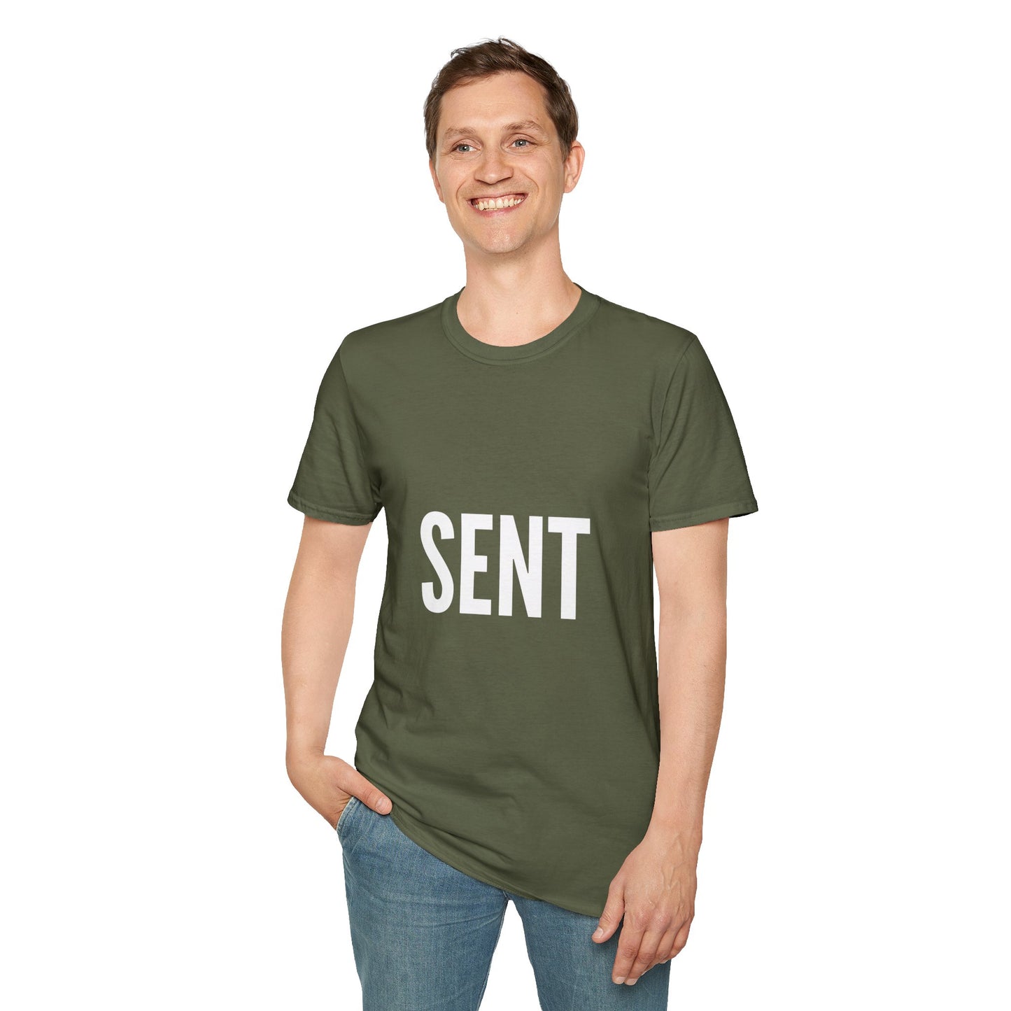 Sent - Unisex T-Shirt - Casual, Funny Gift, Minimalist Fashion, Birthday Present, Everyday Wear, Graphic Tee