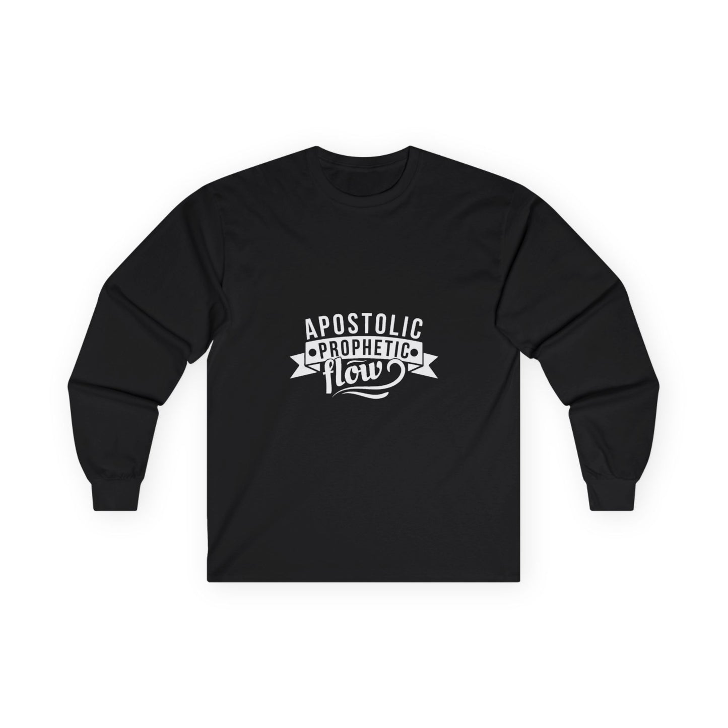 Apostolic Prophetic Flow Long Sleeve Tee, Spiritual Apparel, Gift for Believers, Church Events, Casual Wear, Faith-Inspired Fashion