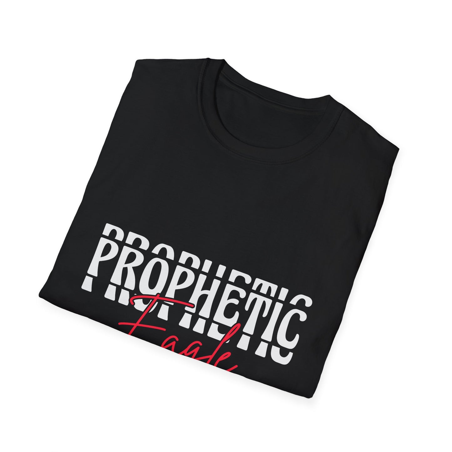 Prophetic Eagle Unisex Softstyle T-Shirt, Inspirational Tee, Spiritual Apparel, Gift for Faith-Based Celebrations, Cozy Casual Wear