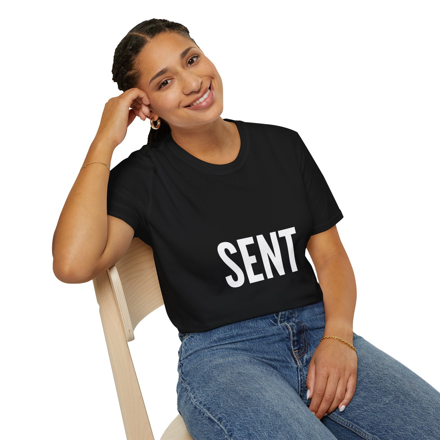 Sent - Unisex T-Shirt - Casual, Funny Gift, Minimalist Fashion, Birthday Present, Everyday Wear, Graphic Tee