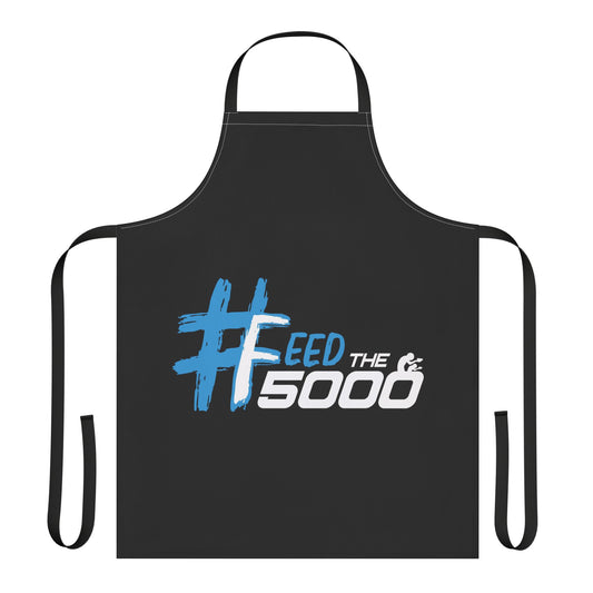 #FeedThe5000 Apron with 5-Color Straps, Stylish Cooking Gift, Chef Apron, BBQ Apron, Kitchen Essential, Unique Cooking Gift