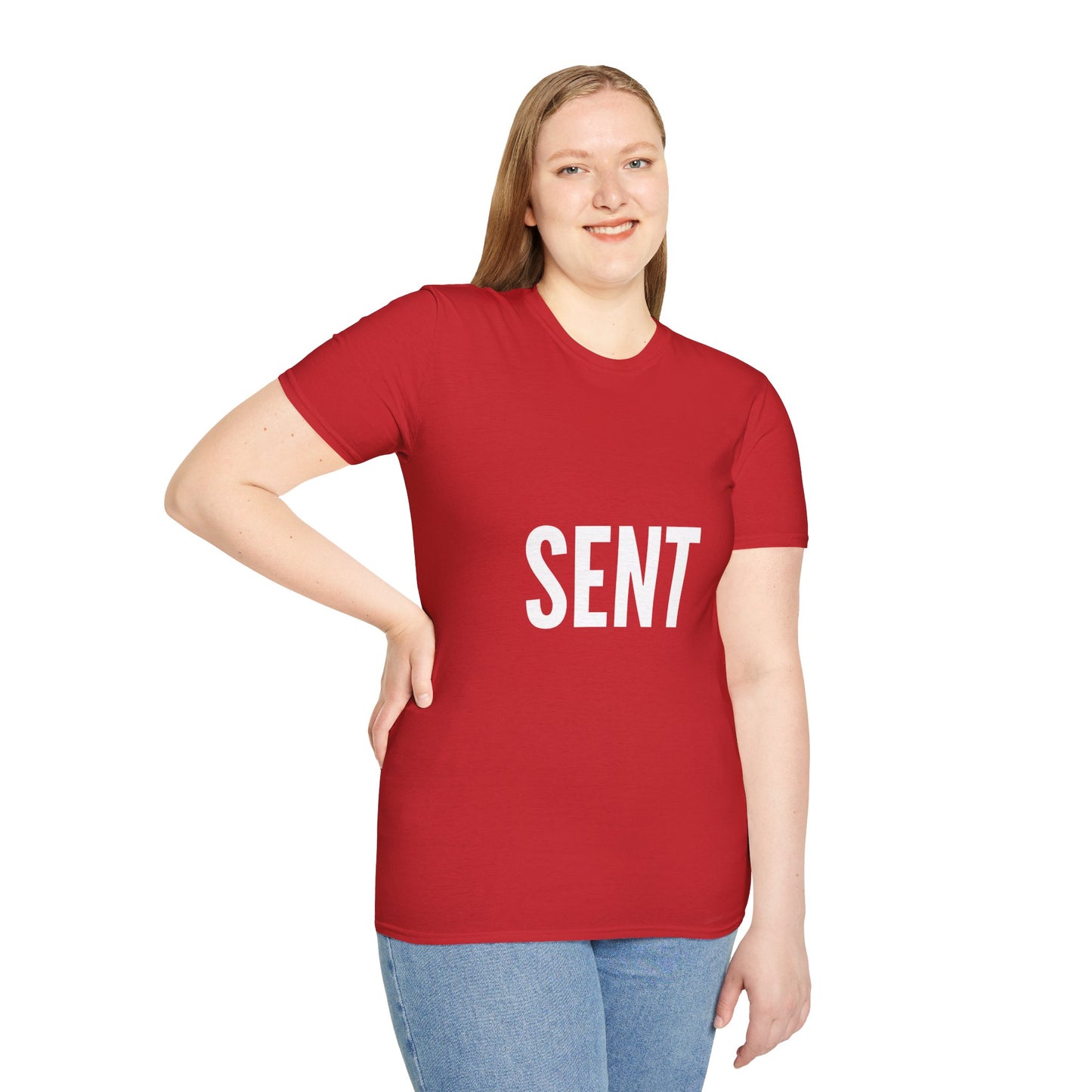 Sent - Unisex T-Shirt - Casual, Funny Gift, Minimalist Fashion, Birthday Present, Everyday Wear, Graphic Tee