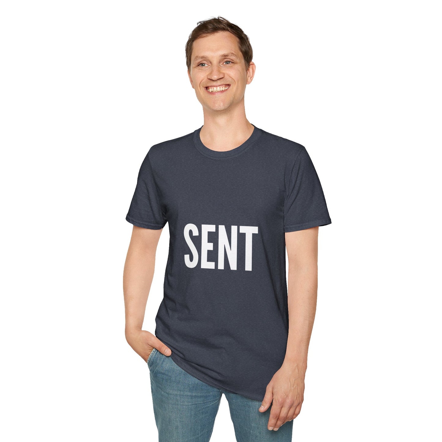 Sent - Unisex T-Shirt - Casual, Funny Gift, Minimalist Fashion, Birthday Present, Everyday Wear, Graphic Tee