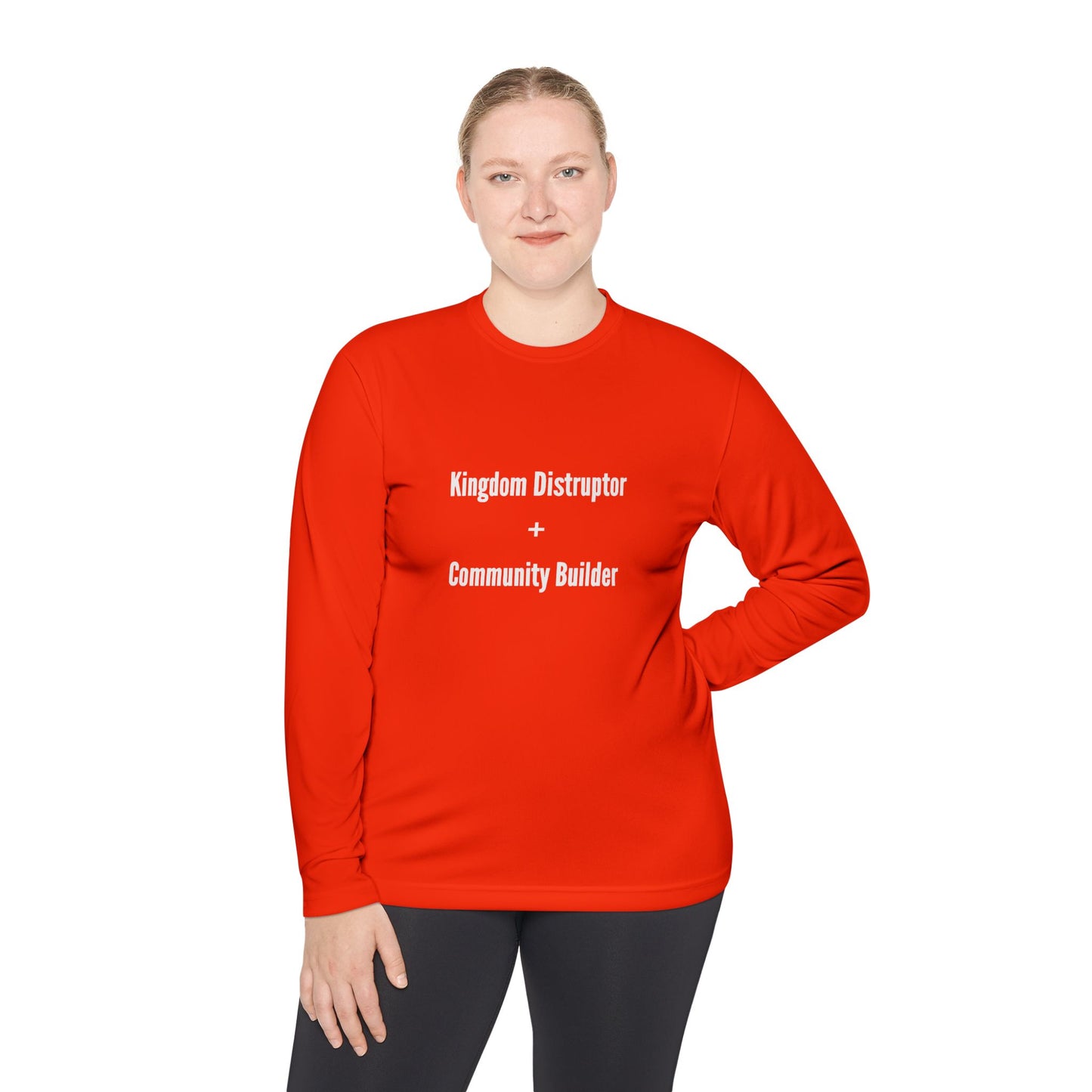 Kingdom Disruptor - Unisex Lightweight Long Sleeve Tee - Perfect for Casual Outings, Gift for Holidays, Outdoor Activities, Everyday Comfort, Layering Essential