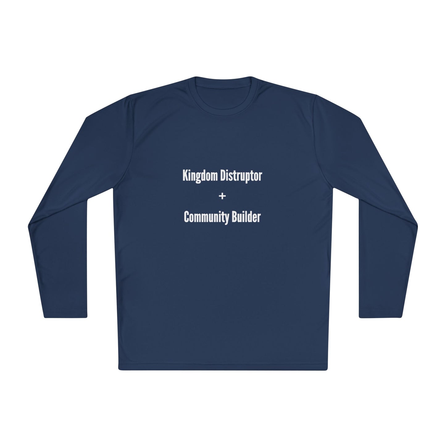 Kingdom Disruptor - Unisex Lightweight Long Sleeve Tee - Perfect for Casual Outings, Gift for Holidays, Outdoor Activities, Everyday Comfort, Layering Essential