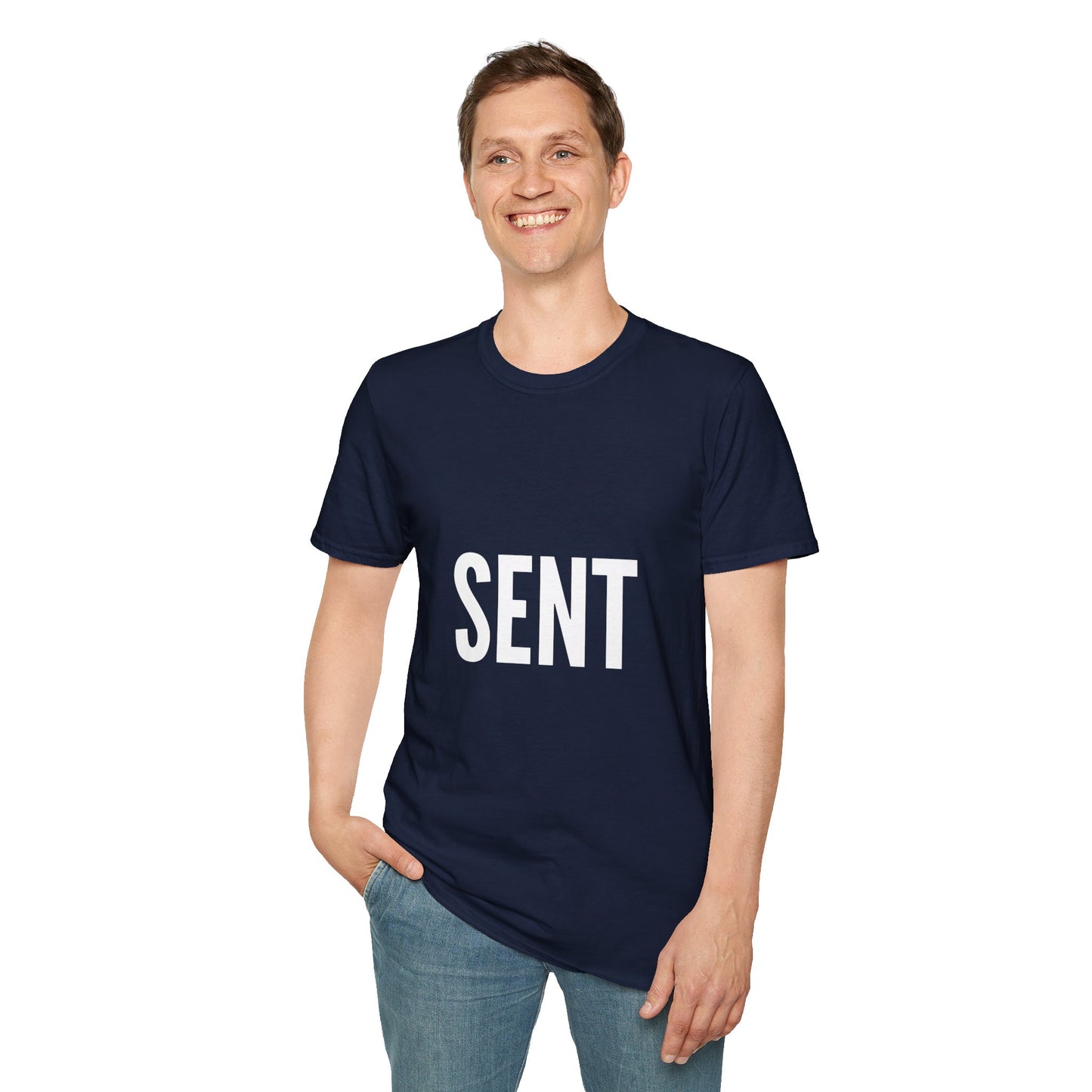 Sent - Unisex T-Shirt - Casual, Funny Gift, Minimalist Fashion, Birthday Present, Everyday Wear, Graphic Tee