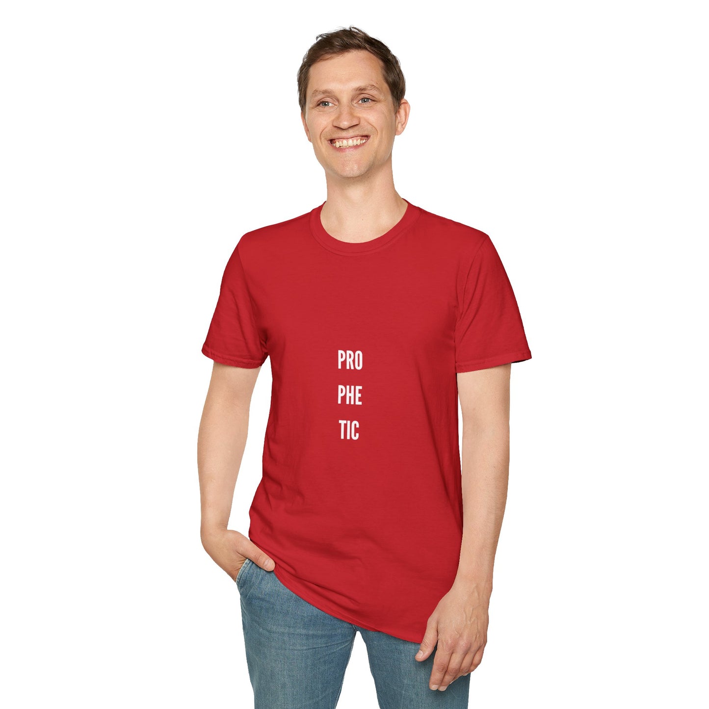 Unisex Graphic Tee - 'PROPHETIC', Softstyle T-shirt for Trendsetters, Gift for Birthdays, Casual Wear, Spiritual Apparel