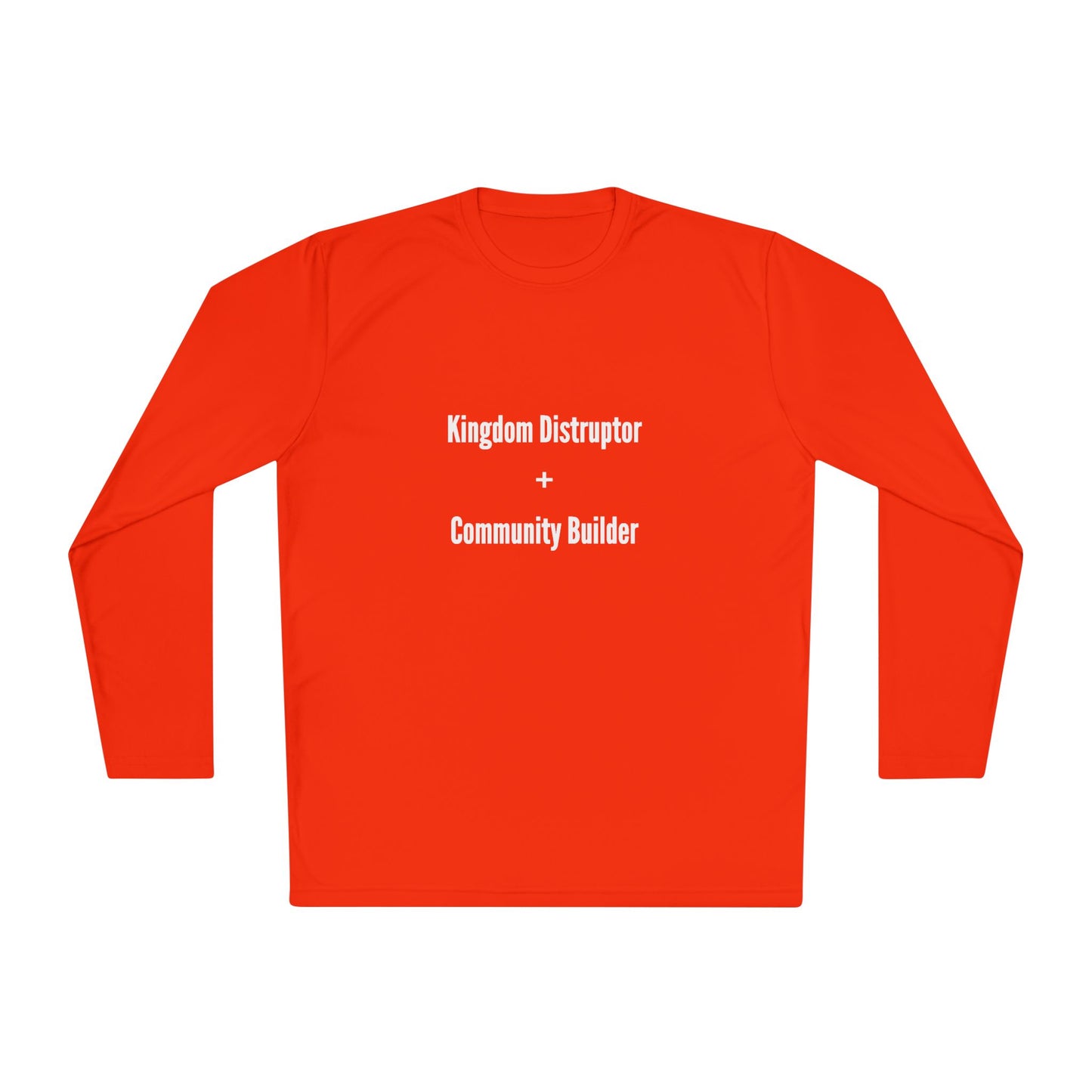 Kingdom Disruptor - Unisex Lightweight Long Sleeve Tee - Perfect for Casual Outings, Gift for Holidays, Outdoor Activities, Everyday Comfort, Layering Essential
