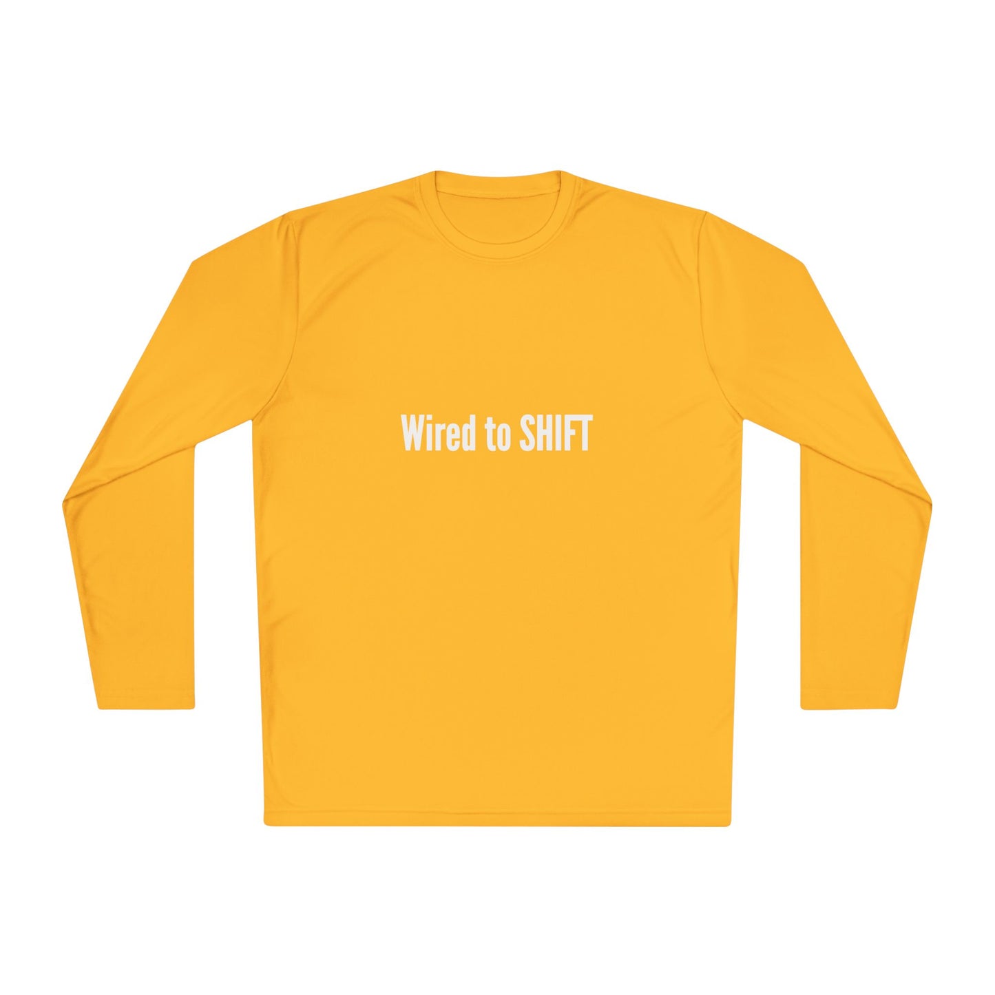 Wired to SHIFT Unisex Lightweight Long Sleeve Tee | Casual Wear, Gift for Teammates, Motivational Apparel, Fall Fashion, Everyday Comfort