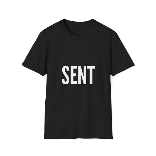 Sent - Unisex T-Shirt - Casual, Funny Gift, Minimalist Fashion, Birthday Present, Everyday Wear, Graphic Tee