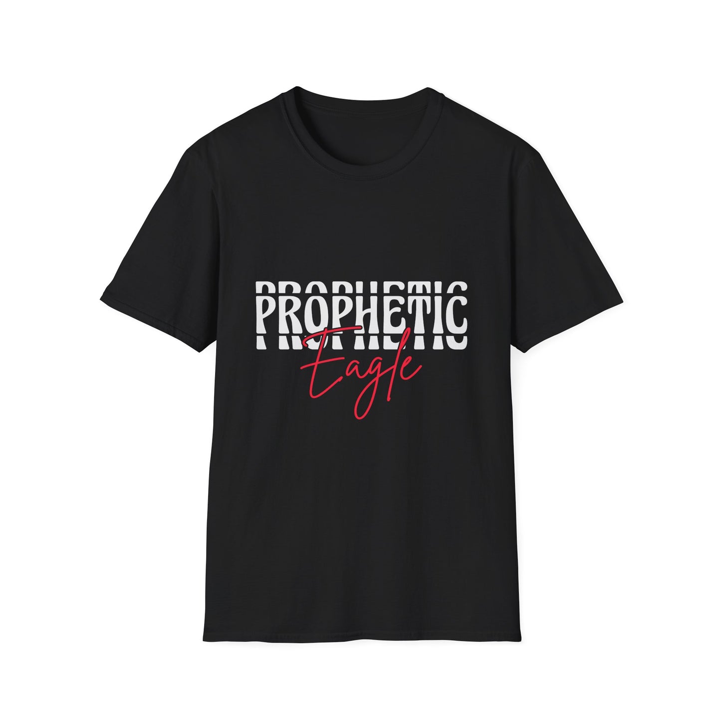 Prophetic Eagle Unisex Softstyle T-Shirt, Inspirational Tee, Spiritual Apparel, Gift for Faith-Based Celebrations, Cozy Casual Wear