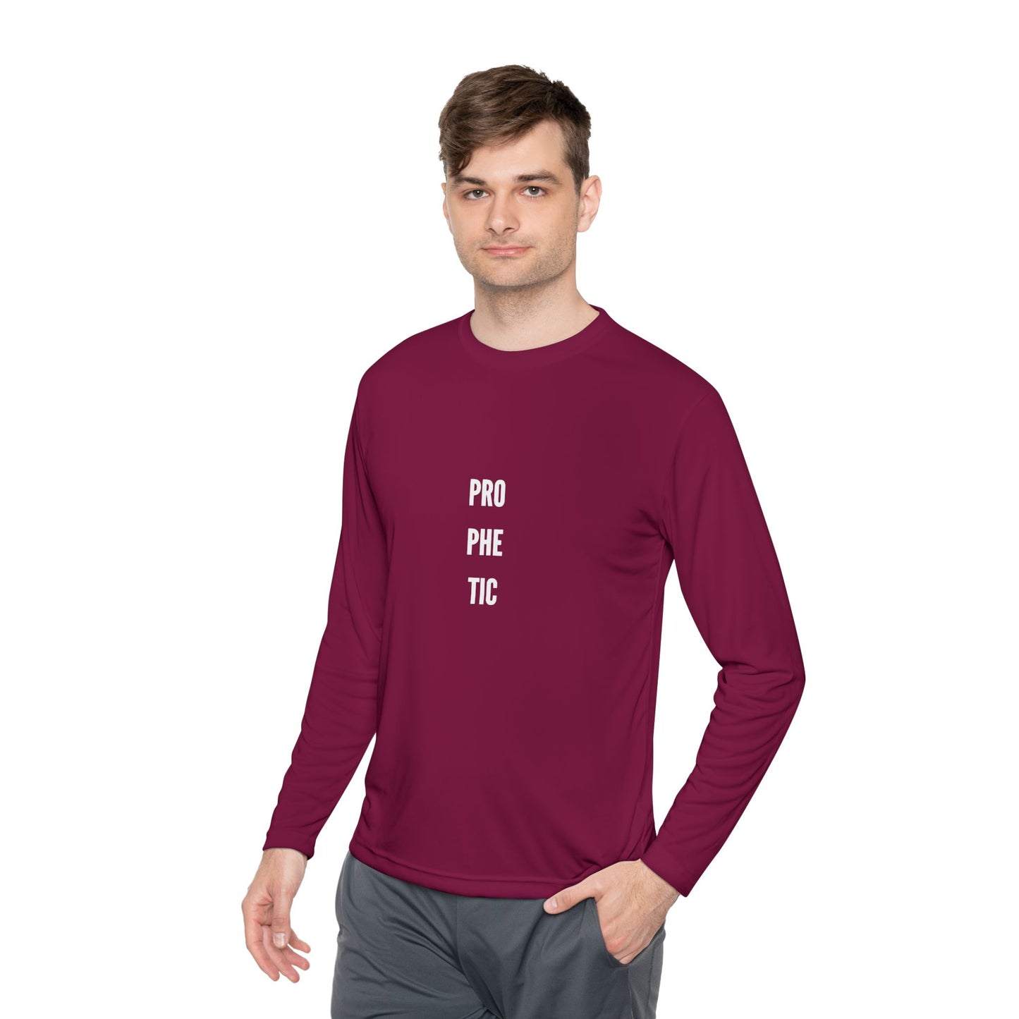 Prophetic- Unisex Lightweight Long Sleeve Tee - Protective Vibes, Casual Wear, Gift for Him & Her, Perfect for Every Season, Eco-friendly Fashion