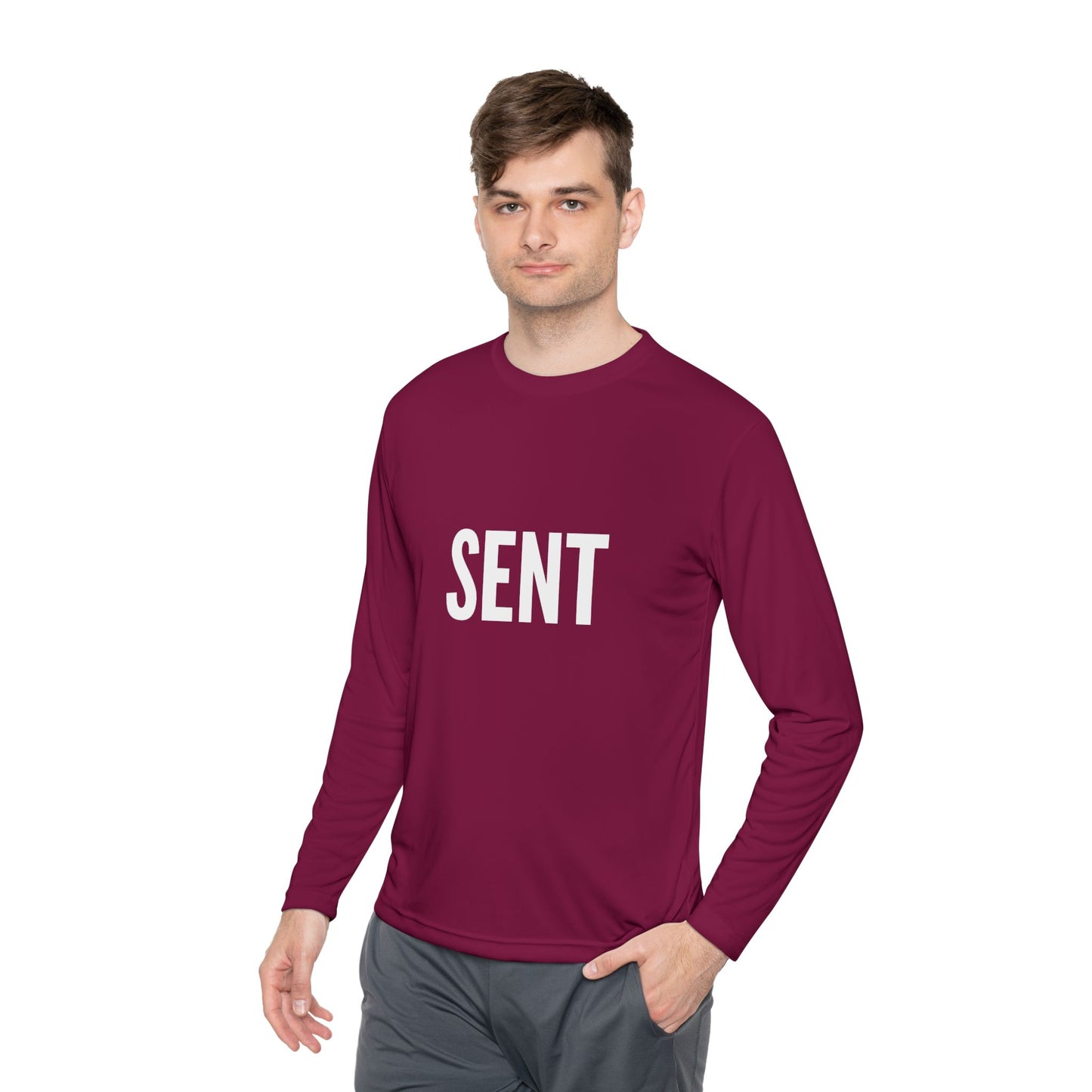 Sent Unisex Lightweight Long Sleeve Tee | Casual Wear for Everyday, Gift for Him/Her, Spring/Fall Fashion, Comfy Weekend Attire