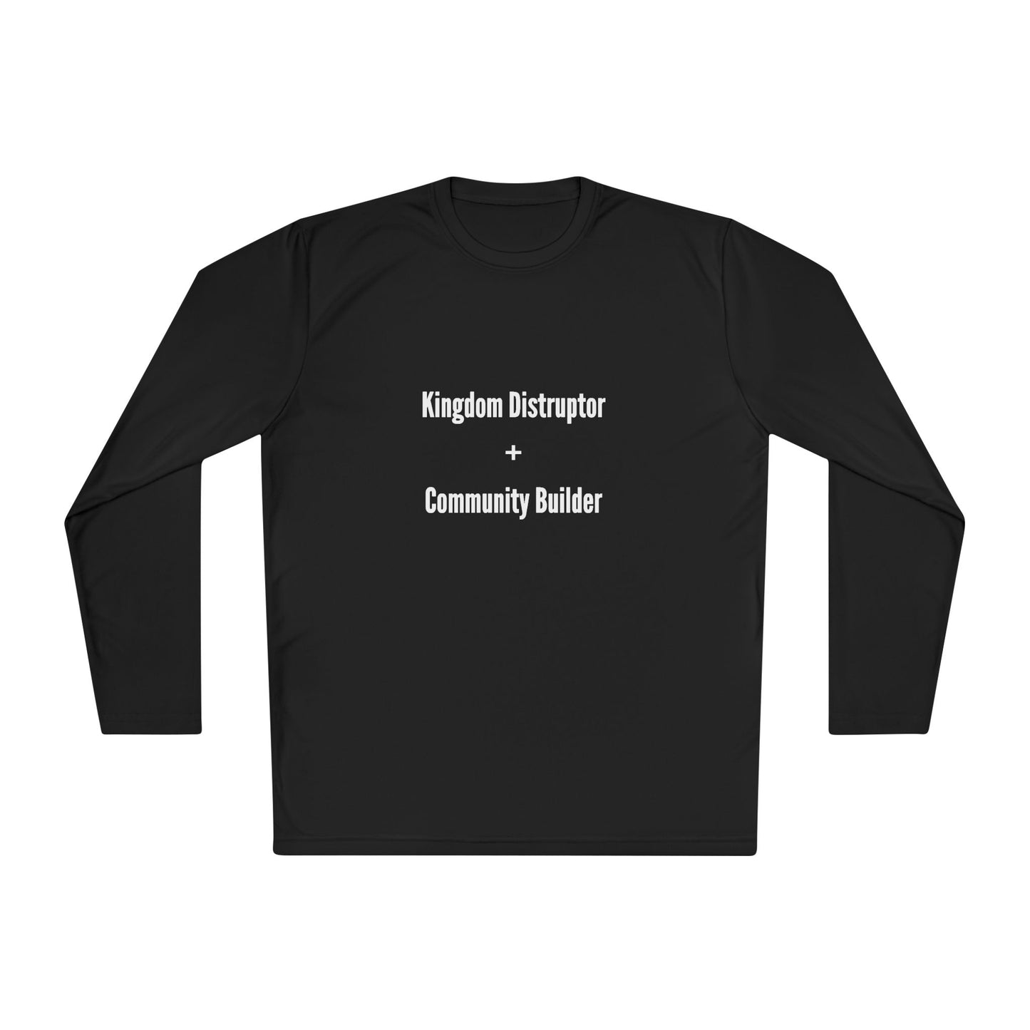 Kingdom Disruptor - Unisex Lightweight Long Sleeve Tee - Perfect for Casual Outings, Gift for Holidays, Outdoor Activities, Everyday Comfort, Layering Essential