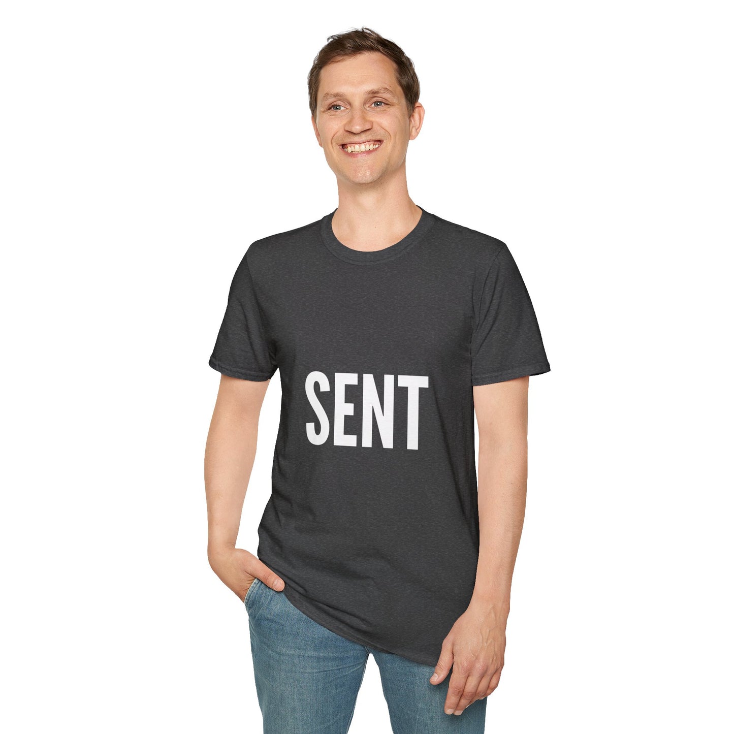 Sent - Unisex T-Shirt - Casual, Funny Gift, Minimalist Fashion, Birthday Present, Everyday Wear, Graphic Tee