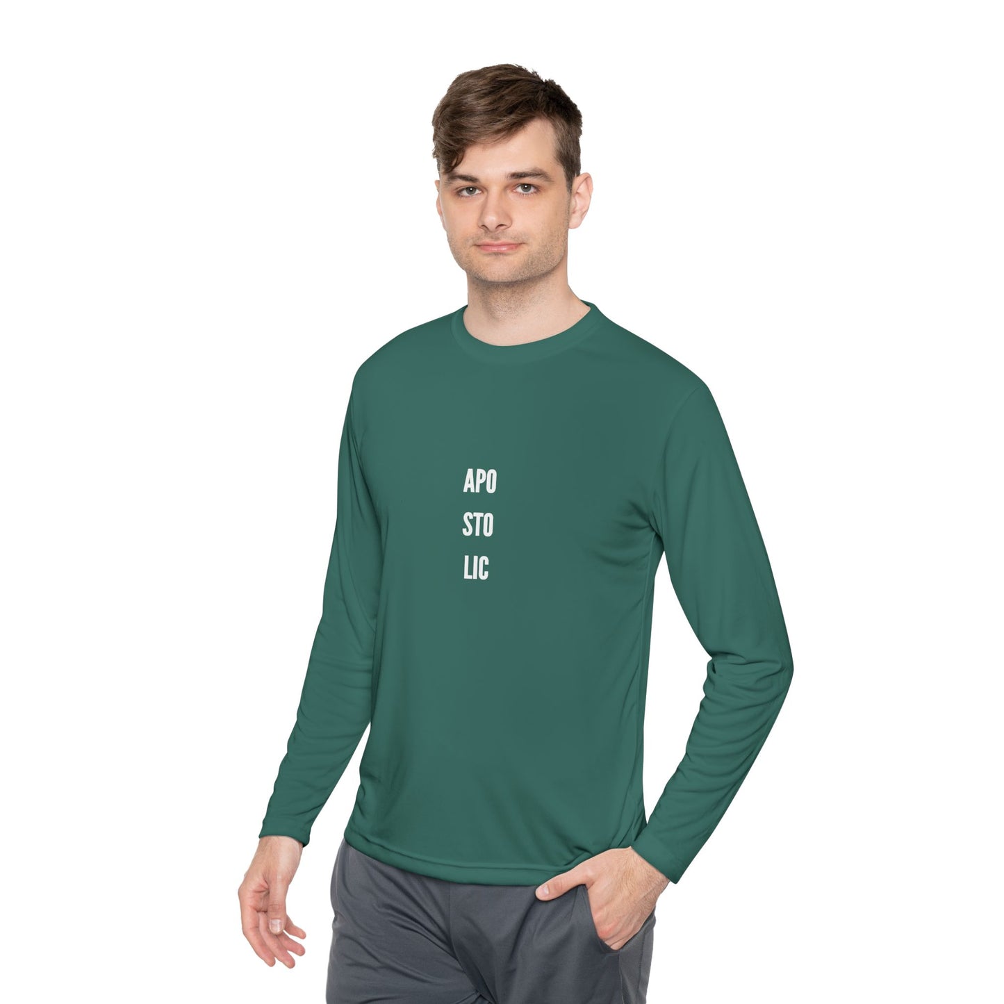Unisex Lightweight Long Sleeve Tee with Trendy Text, Casual Top, Everyday Wear, Gift for Friends, Perfect for Layering