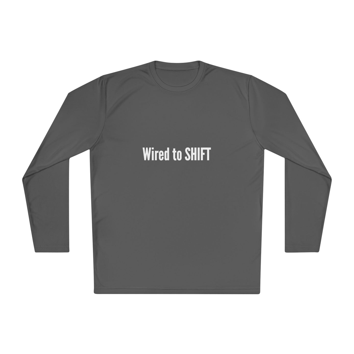 Wired to SHIFT Unisex Lightweight Long Sleeve Tee | Casual Wear, Gift for Teammates, Motivational Apparel, Fall Fashion, Everyday Comfort
