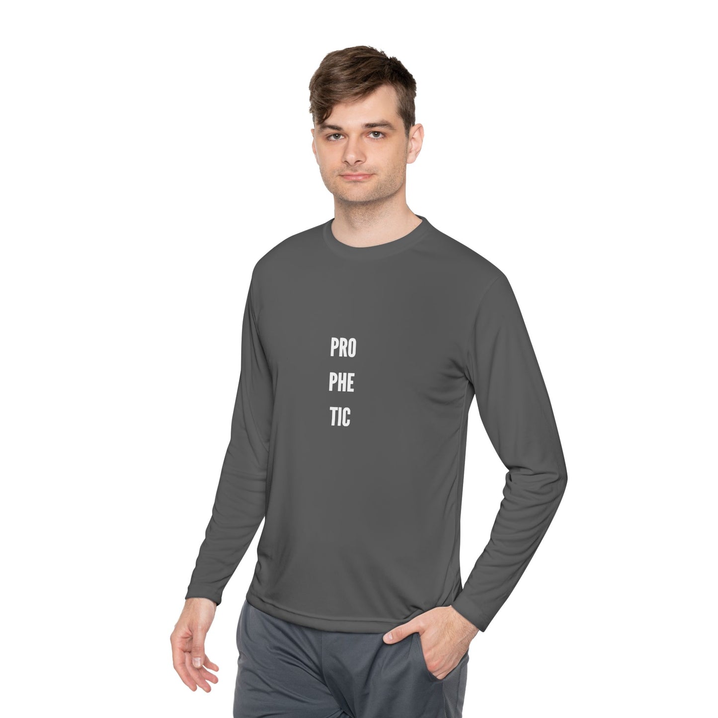 Prophetic- Unisex Lightweight Long Sleeve Tee - Protective Vibes, Casual Wear, Gift for Him & Her, Perfect for Every Season, Eco-friendly Fashion