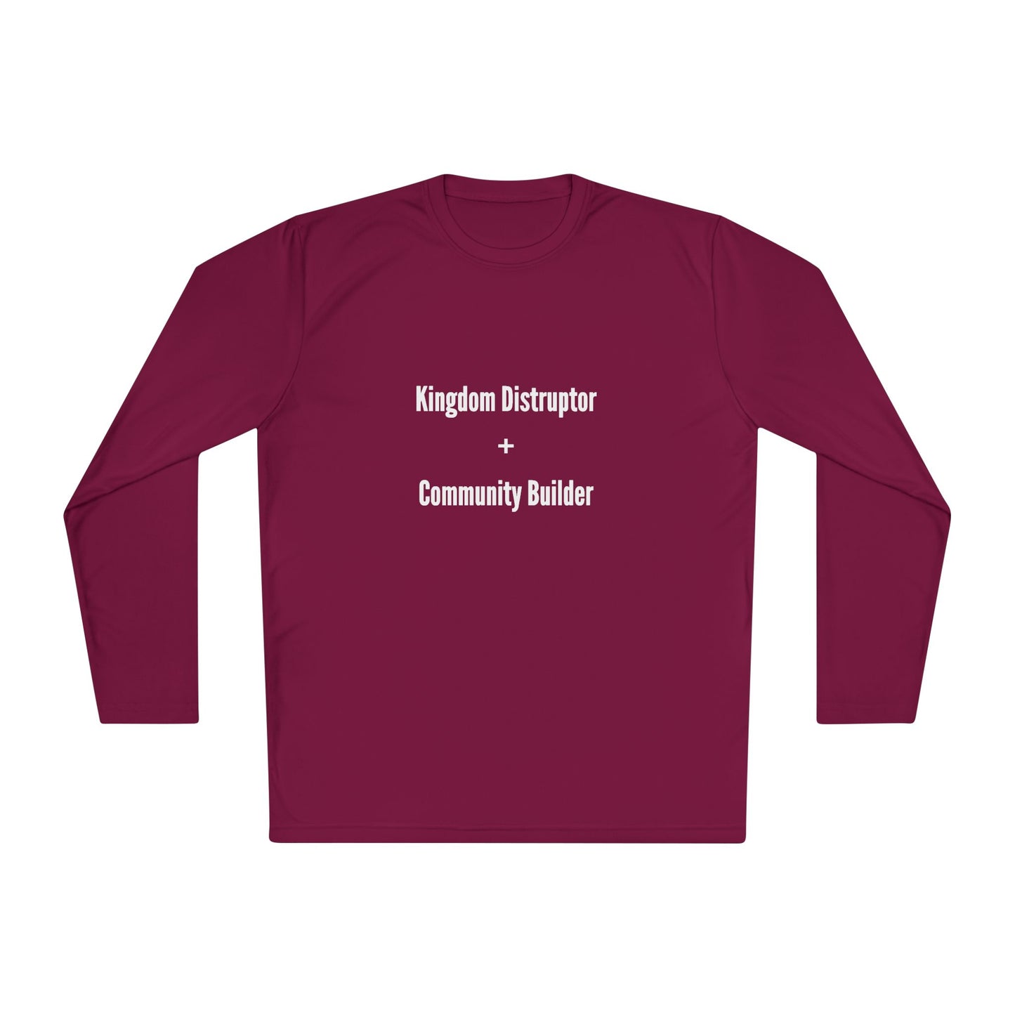 Kingdom Disruptor - Unisex Lightweight Long Sleeve Tee - Perfect for Casual Outings, Gift for Holidays, Outdoor Activities, Everyday Comfort, Layering Essential