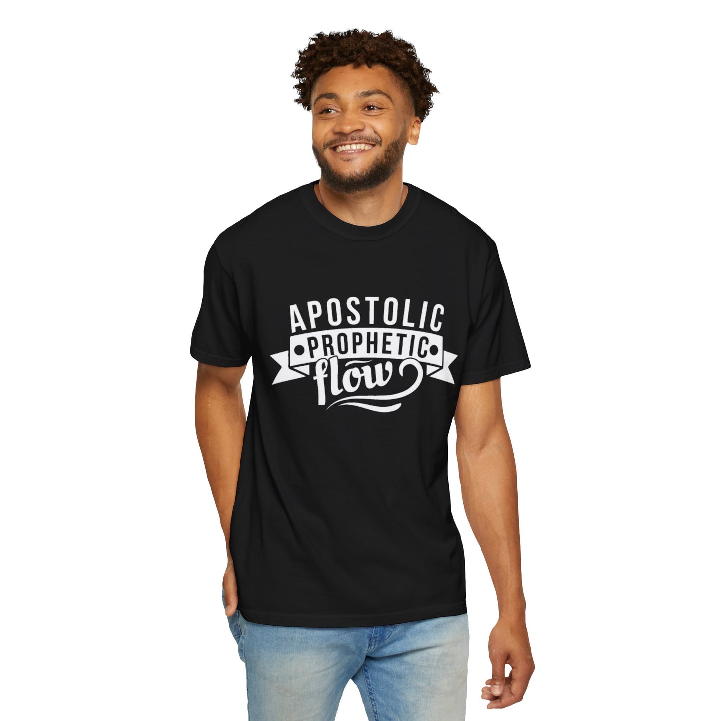 Unisex Spiritual T-Shirt, Apostolic Prophetic Flow Tee, Casual Faith-Based Shirt, Gift for Church Events, Unique Christian Apparel