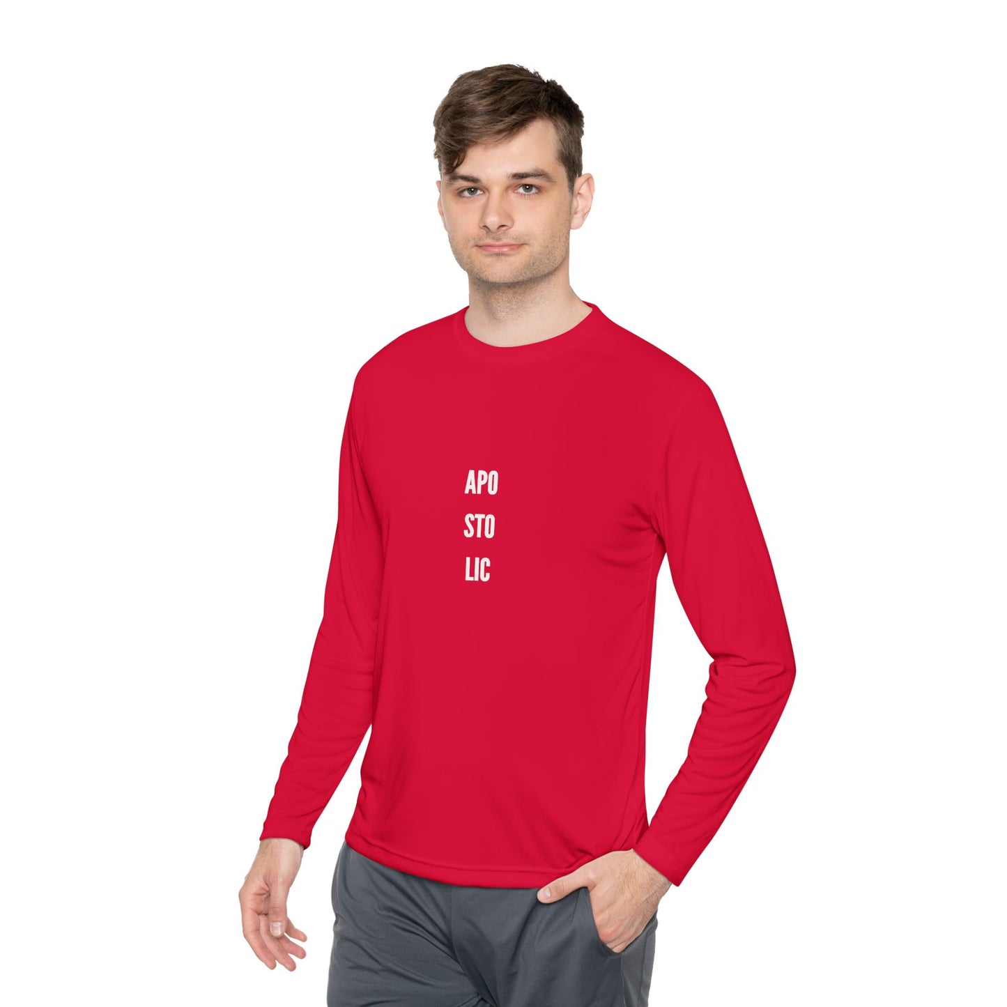 Unisex Lightweight Long Sleeve Tee with Trendy Text, Casual Top, Everyday Wear, Gift for Friends, Perfect for Layering