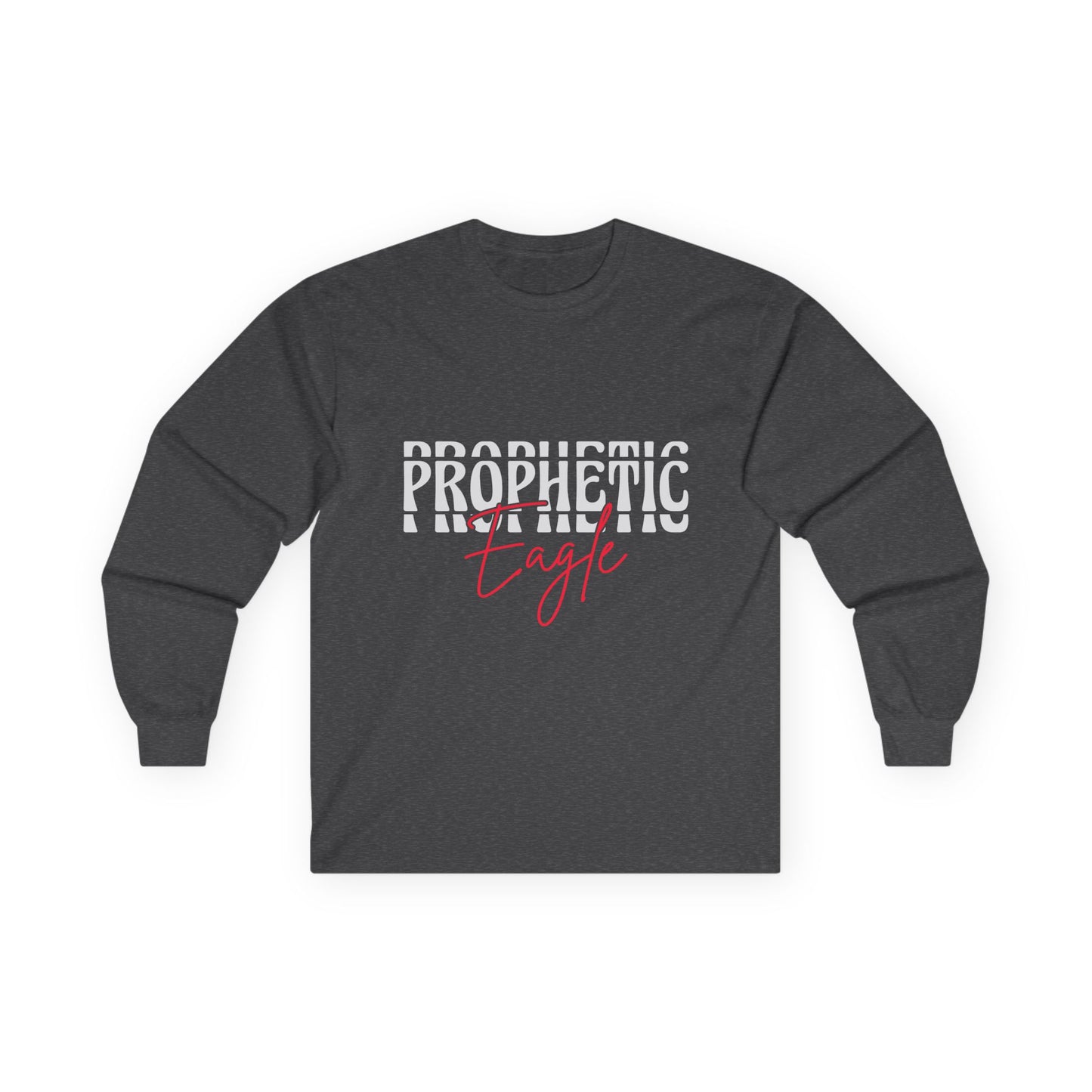 Prophetic Eagle Long Sleeve Tee, Unisex Cotton Shirt for Spiritual Inspiration, Gift for Faith-Based Events, Casual Wear, Everyday Comfort
