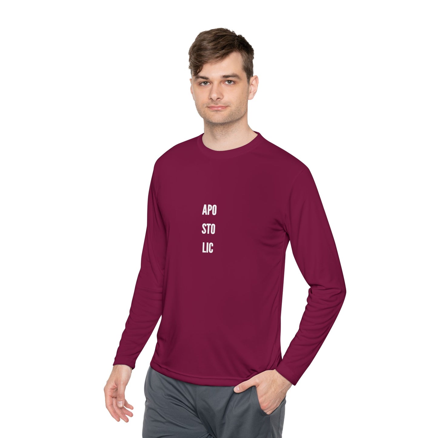 Unisex Lightweight Long Sleeve Tee with Trendy Text, Casual Top, Everyday Wear, Gift for Friends, Perfect for Layering