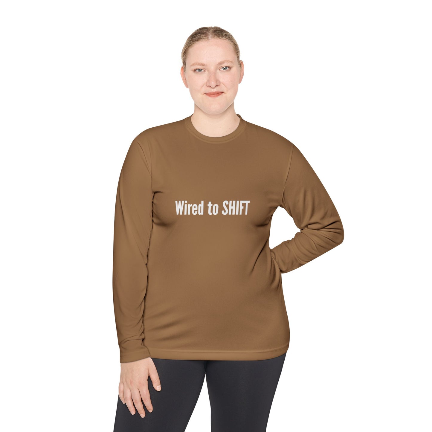 Wired to SHIFT Unisex Lightweight Long Sleeve Tee | Casual Wear, Gift for Teammates, Motivational Apparel, Fall Fashion, Everyday Comfort
