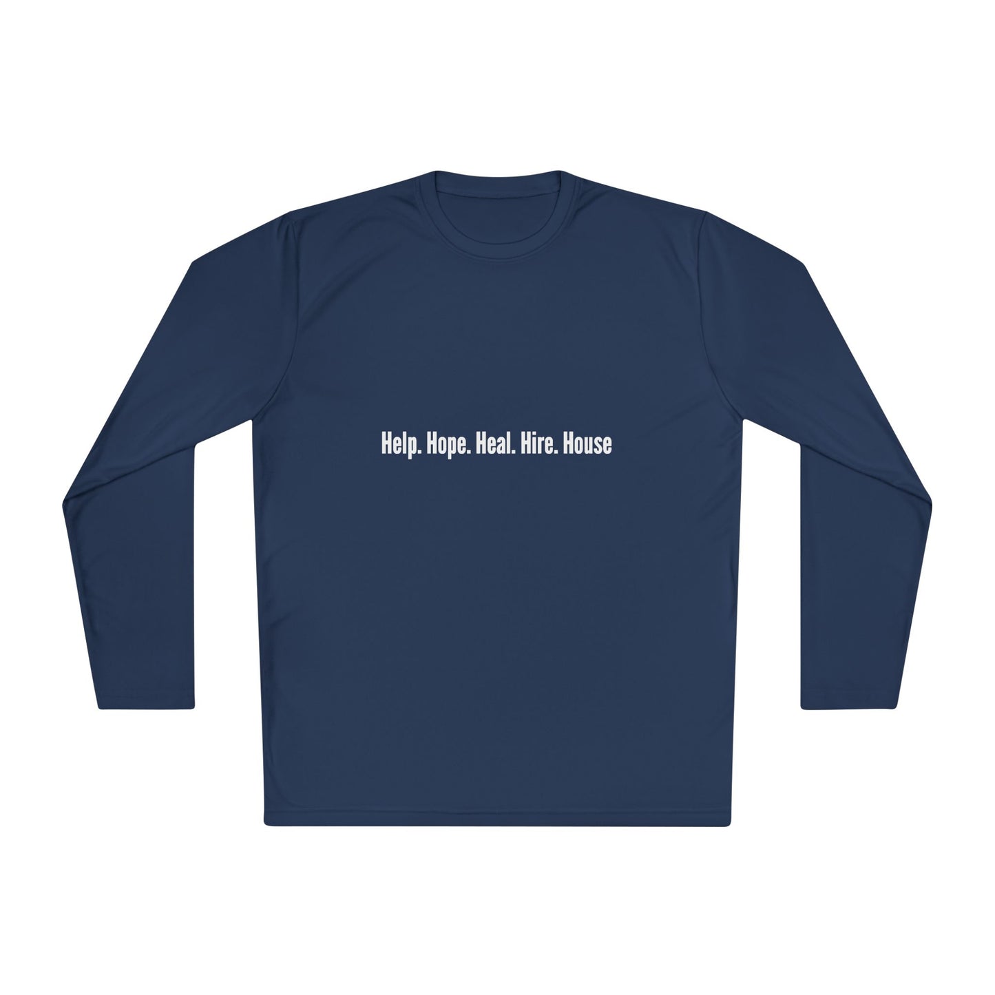 Unisex Lightweight Long Sleeve Tee - Help, Hope, Heal, Wear, Inspirational Gift for Wellness, Casual Wear, Motivational Apparel