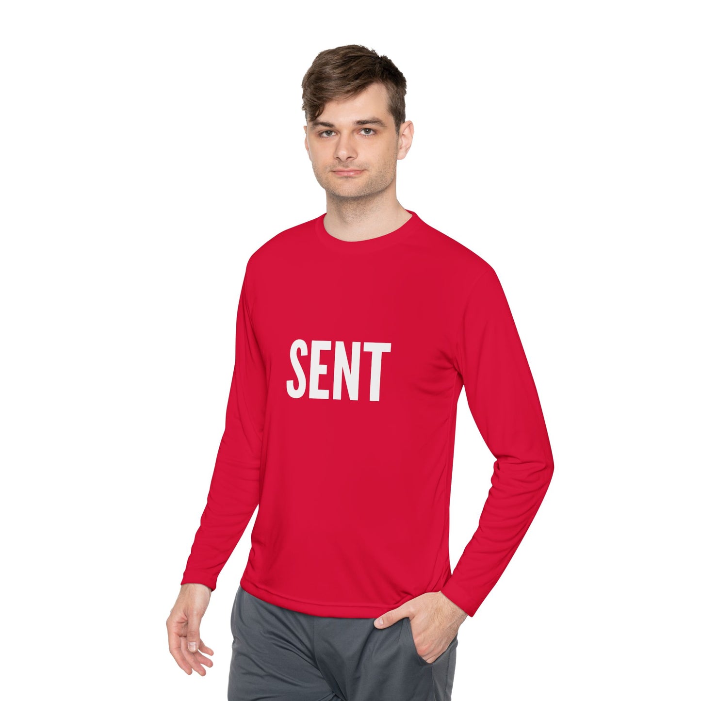 Sent Unisex Lightweight Long Sleeve Tee | Casual Wear for Everyday, Gift for Him/Her, Spring/Fall Fashion, Comfy Weekend Attire