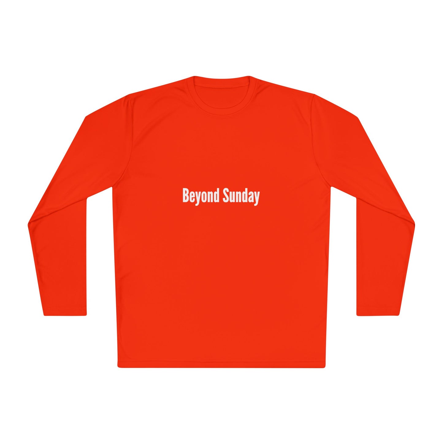 Unisex Long Sleeve Tee - Beyond Sunday, Lightweight Casual Top, Perfect for Fall, Church Gatherings, Everyday Comfort