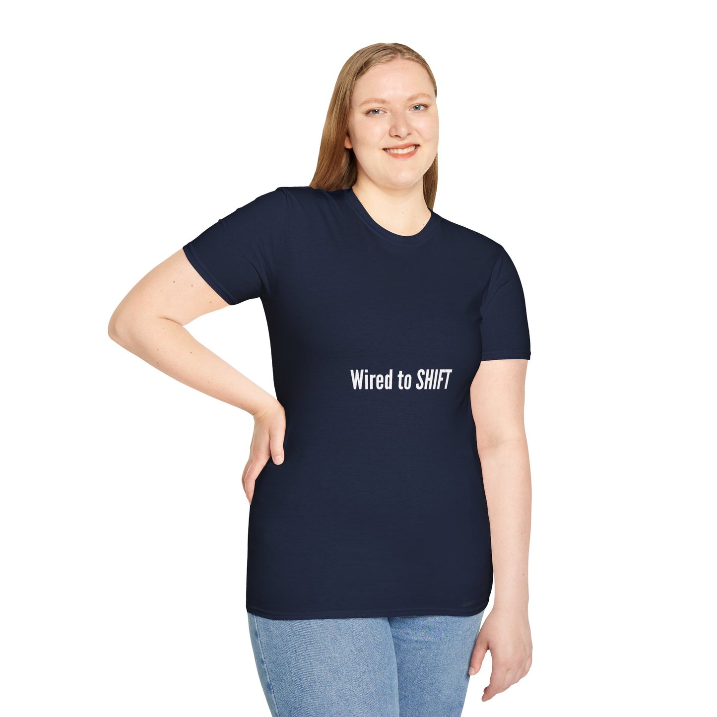 Wired to Shift - Comfortable Unisex Softstyle T-Shirt for Everyday Wear, Casual Tee, Gift for Him/Her, Summer Style, Graphic Tee, Cozy Apparel