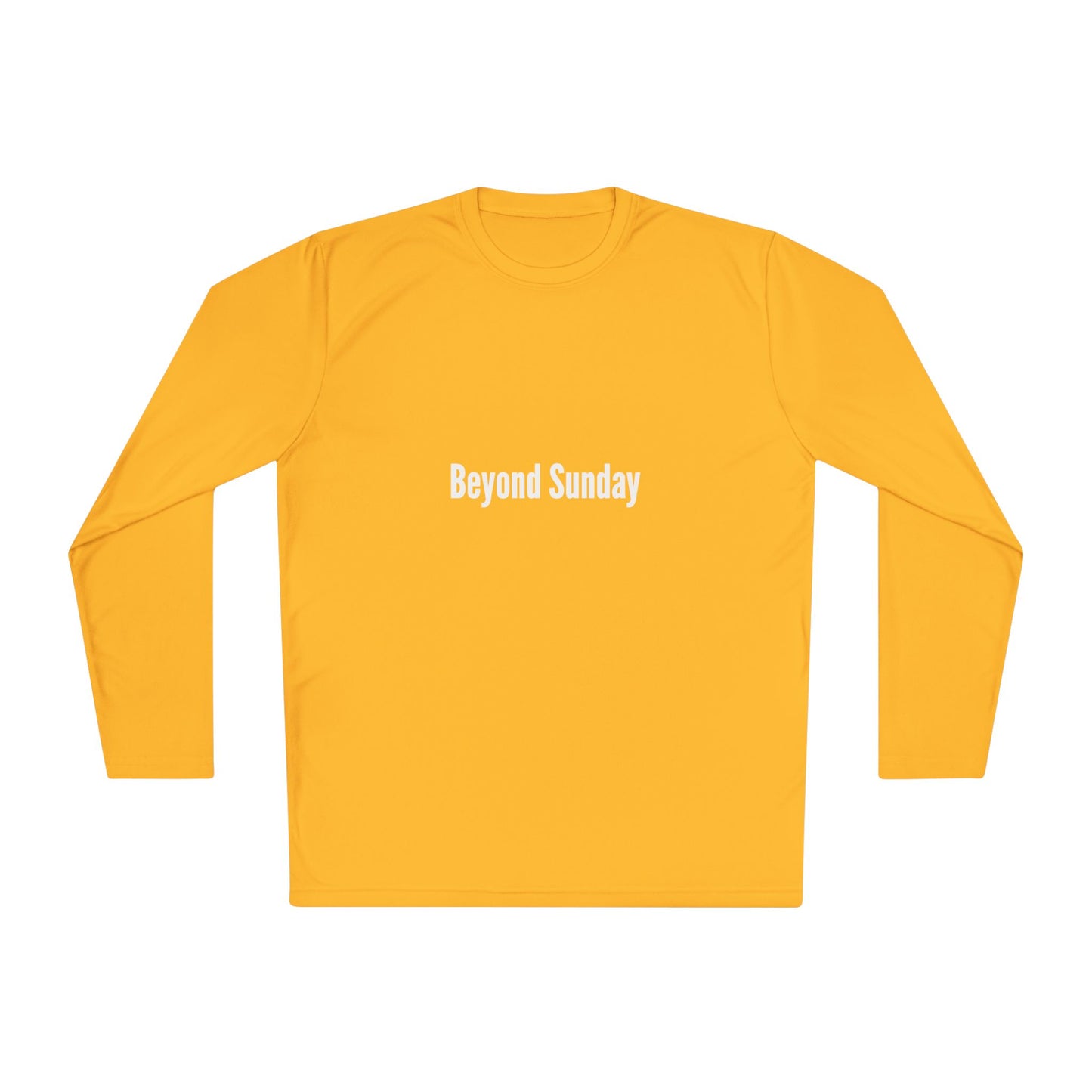 Unisex Long Sleeve Tee - Beyond Sunday, Lightweight Casual Top, Perfect for Fall, Church Gatherings, Everyday Comfort