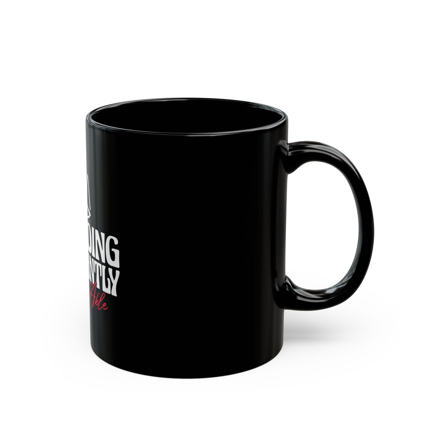 Inspirational Black Mug - Exceeding Abundantly - Motivational Coffee Cup, Gift for Him/Her, Home Office Decor, Encouragement
