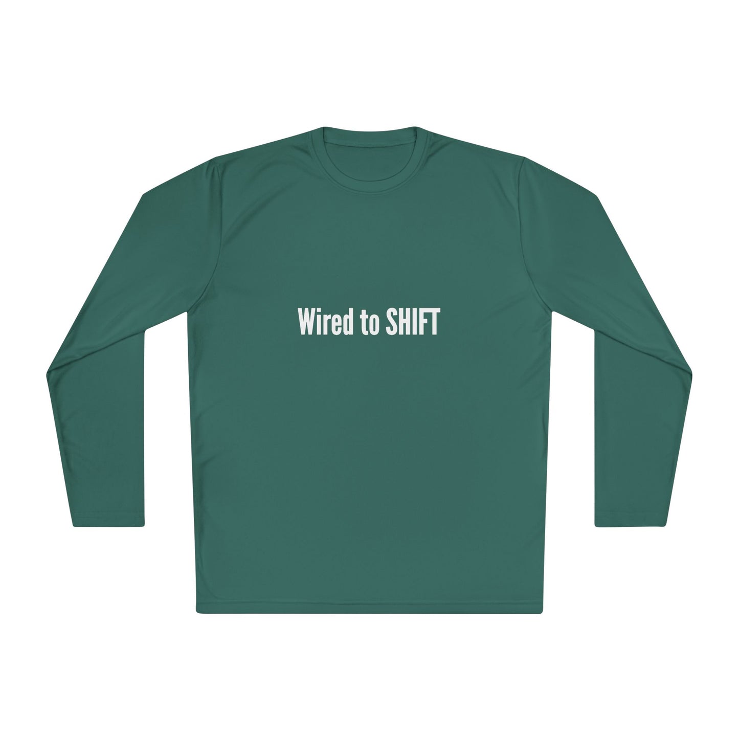Wired to SHIFT Unisex Lightweight Long Sleeve Tee | Casual Wear, Gift for Teammates, Motivational Apparel, Fall Fashion, Everyday Comfort
