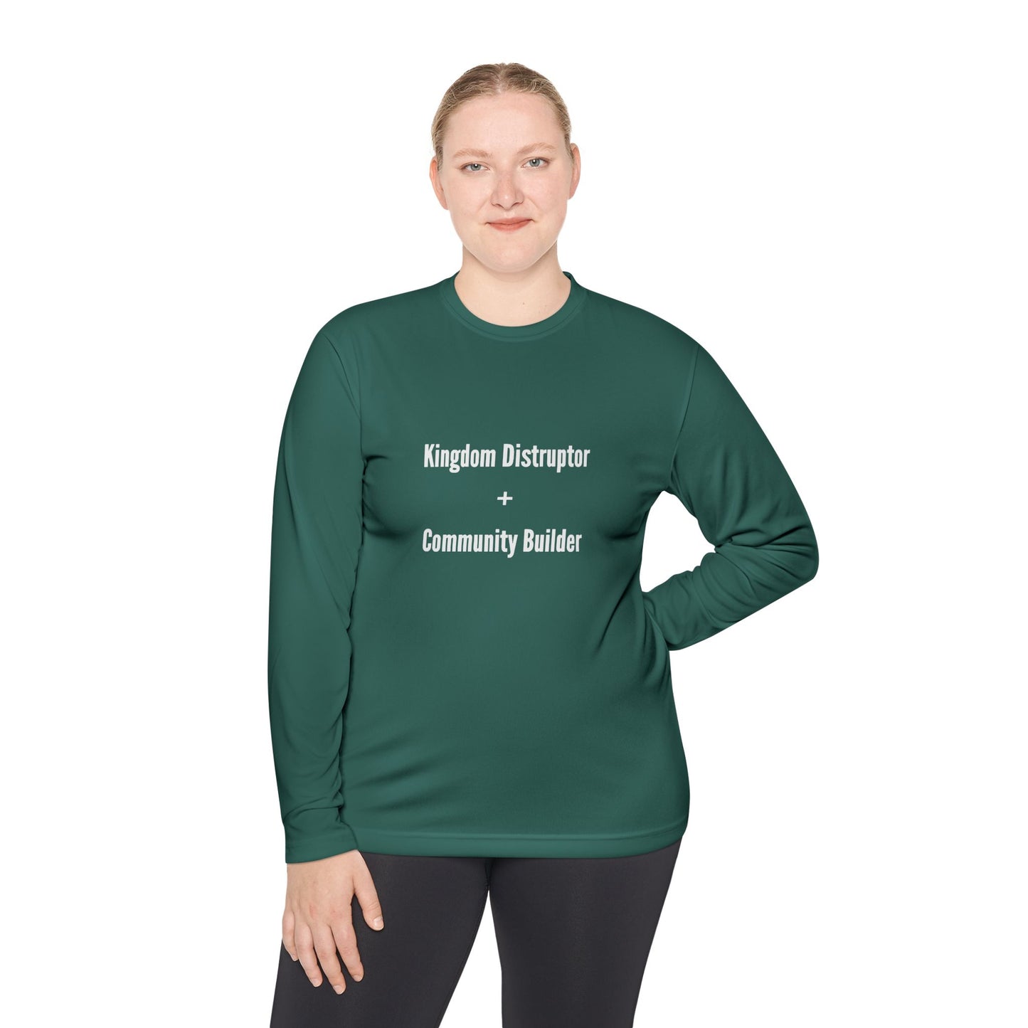 Kingdom Disruptor - Unisex Lightweight Long Sleeve Tee - Perfect for Casual Outings, Gift for Holidays, Outdoor Activities, Everyday Comfort, Layering Essential