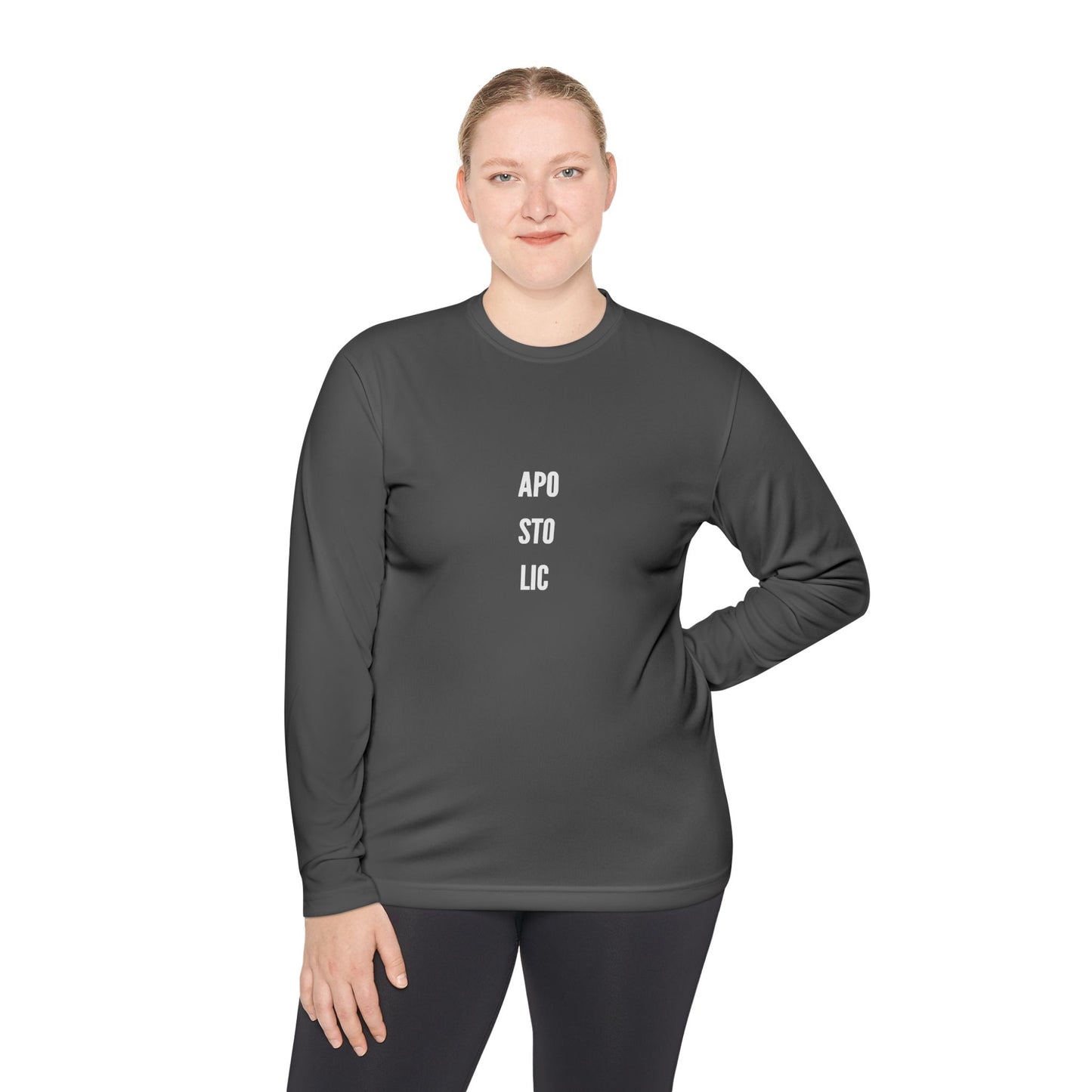 Unisex Lightweight Long Sleeve Tee with Trendy Text, Casual Top, Everyday Wear, Gift for Friends, Perfect for Layering