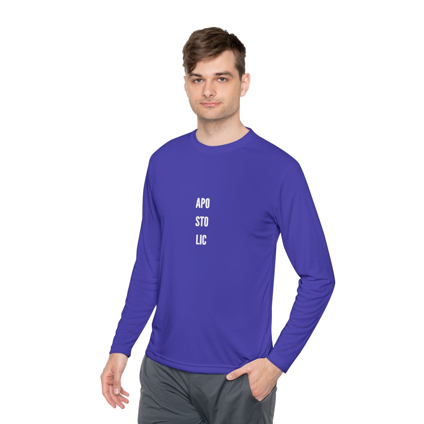 Unisex Lightweight Long Sleeve Tee with Trendy Text, Casual Top, Everyday Wear, Gift for Friends, Perfect for Layering